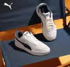 彪马（PUMA）经典透气休闲小白鞋男女款秋季运动板鞋CAVEN 391939 杏仁糖色-海军蓝-09 44 实拍图