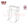 MUJI MUJI 不锈钢厨具收纳架 MC04CC0S 置物架 多功能金属刀架砧板架 银色 宽136x深132.5x高214mm 实拍图