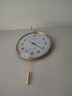 康巴丝（Compas）挂钟客厅摆钟创意时钟 卧室石英钟表挂墙 C3245 白色 36cm直径 实拍图
