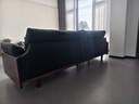 林氏家居新中式进口橡木实木沙发客厅新款小户型真皮沙发LH122K3 实拍图