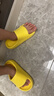 巴布豆儿童拖鞋男女童宝宝软底居家浴室夏季凉拖鞋 黄色 190码 实拍图