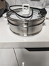 利仁（Liven）小钢人电火锅304不锈钢电煮锅分体式小电锅小型2-3人用3升小锅0涂层电蒸锅电热锅带蒸笼DHG-J368 实拍图