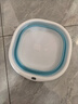 洁丽雅旅行折叠盆洗脸盆出差家用宿舍便携式旅游水盆泡脚北欧蓝-中号 实拍图