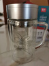 富光双层玻璃杯商务泡茶杯子大容量耐热办公水杯过滤带把银色320ml 实拍图