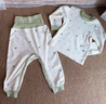 婧麒（JOYNCLEON）新生婴儿衣服纯棉秋款初生男女宝宝春秋睡衣分体打底内衣套装 蒲公英绿色 【高腰款】 73 cm 实拍图