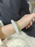 净心石和田玉手镯青白玉女款平安镯内径约57-58mm 实拍图