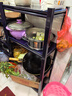 UOEN厨房置物架家用多功能仓储多层落地储物收纳杂物快递橱柜铁货架子 实拍图