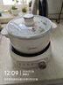 美的（Midea）电煮锅 电火锅 电热锅 电炒锅 分体式可拆洗 2.6L小电锅 学生宿舍多功能锅泡面锅 XZC2088S 配蒸笼 实拍图