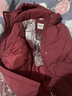 坦博尔羽绒服女中长款连帽休闲妈妈款加厚外套510506D 锦洛红 180  实拍图