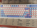 狼蛛（AULA）S99无线蓝牙有线三模键盘机械手感 游戏电竞专用RGB背光拼色静音键盘鼠标套装mac电脑键盘 S99烟雨蓝【三模/RGB】+三模鼠标 实拍图