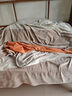 京东京造【TOP1】牛奶绒四件套 A类220g秋冬加厚高克重法兰绒保暖双人床单被套 1.8米床 暮霞 实拍图