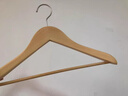 美丽雅实木衣架无痕衣服挂木质防滑酒店西服衣撑木制挂衣架子 5支 实拍图