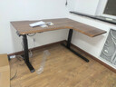木藝生转角双电机电动升降电脑桌家用办公双人L型桌子工作台拐角书桌 【双电机3节】整板右拐角胡桃色 覆膜板材 1.4*1.1M(升级加强版收纳横梁) 实拍图