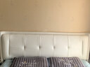 星棠免安装床头板软包靠背垫一体落地实木框架单买卧室家具 奶白【耐磨猫爪皮】全实木框架 送货上门：宽180CM*高115CM 实拍图