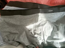 莫代尔4条男士内裤男平角特大码胖子肥佬220斤加肥加大宽松四角裤 纯棉款（黑+宝蓝+深灰+浅灰） 4条 6XL （建议体重240-280斤） 实拍图