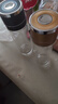 一键开盖双层玻璃杯泡茶水杯子男女办公车载便携茶水分离杯防爆 黑400+金400 实拍图