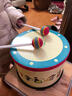 贝木惠（beimuhui）幼儿宝宝早教音乐玩具奥尔夫乐器敲击打鼓儿童智力玩具1-2-3-4岁 韩版敲击鼓(含2个锤) 实拍图
