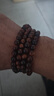 黑花梨沉香木檀木佛珠108念珠仿绿松石隔珠木质手链总批发 黑花梨隔珠08mm*108颗 实拍图