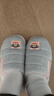 大嘴猴（paul frank）棉拖鞋女士秋冬季室内家居拖鞋毛绒保暖厚底棉鞋女款浅灰250PF607 实拍图