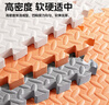 墨斗鱼入户拼接地垫防滑隔音防摔家居泡沫垫子卧室客厅60*60*1.2cm*6片 实拍图