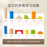 Hape(德国)婴幼儿童拼搭木质积木玩具40粒彩虹积木宝宝新年礼物E8321 实拍图