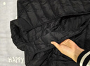 鸭鸭（YAYA）男士轻薄款羽绒服秋冬新款时尚休闲立领短款保暖外套K 黑色 XL 180/96A 实拍图