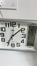 康巴丝（Compas）座钟客厅简约台钟石英钟时尚日历床头钟2991 银色 26cm 实拍图