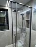 箭牌（ARROW）淋浴房玻璃隔断干湿分离浴屏浴房家用简易一字型卫生间浴室极窄 【黑/灰】1.5-1.59双阻尼缓冲【极窄不锈钢】 晒单实拍图