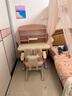 爱果乐学习桌儿童书桌电脑桌书架书柜一体写字桌实木书桌升降桌学习桌子 启蒙家6三层单桌-粉色0.8m【仅含桌子】 实拍图