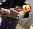 babycare腰凳婴儿背带多功能减震四季抱娃神器解放双手透气轻薄款卡斯尔灰 实拍图