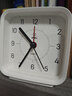 得力儿童节方形简约指针闹钟柔光夜灯台式时尚座钟起床神器 开学升学季必备 白色8851开学新年礼物 实拍图