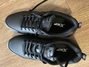特步男鞋跑步鞋新款冬季厚底旅游透气轻便皮网面休闲运动鞋慢跑鞋子男 黑色-(同款皮面) 42 实拍图