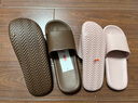 京东京造【抗菌皮纹拖】eva软弹家居防臭浴室新款拖鞋女士粉色37-38 实拍图