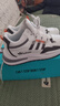 品牌断码男鞋2025新款冬季透气跑步鞋百搭运动鞋皮面休闲鞋男鞋子 AD2白灰皮面 43 实拍图