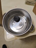 汤锅不锈钢上蒸下煮蒸包子煮面条锅电磁炉燃气灶通用火锅煮锅锅具 不锈钢本色 20cm 实拍图