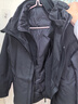 鸭鸭王一博同款冰壳冲锋衣羽绒服男冬季新款三合一户外三防情侣女外套 青光黑色 【羽绒内胆】 S /165 实拍图