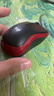 罗技（Logitech）M185鼠标 无线鼠标 办公鼠标 对称鼠标 黑色红边 带无线2.4G接收器 实拍图