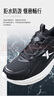 特步男子跑步鞋运动鞋轻便减震防泼水革面跑鞋黑色 实拍图