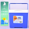 欧宝森保温箱冷藏箱10升蓝色 户外越野车载便携冰块保鲜露营摆摊商用 实拍图