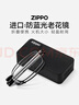 ZIPPO美国折叠打火机便携老花镜进口镜片超轻高清防蓝光男女 黑300度 实拍图
