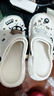 俞兆林（YUZHAOLIN）洞洞鞋男女EVA沙滩鞋凉拖鞋轻盈外穿拖鞋 YG519 白色 38-39 实拍图