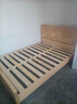 起凤广东佛山家具床实木床橡胶木现代北欧双人床主卧原木床简约风木床 单床（原木色主图款） 1500mm*2000mm  框架结构 实拍图