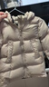 巴布豆（BOBDOG）95绒儿童羽绒服2025年新款男女童A类抗菌防风面料大兜连帽外套 卡其色 【A类面料 贴身可穿】95绒 100 【约身高80-90m 体重26斤】 实拍图