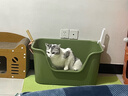 疯狂的主人猫砂盆超大号半封闭式特大号猫厕所防外溅猫沙盆猫屎盆猫咪用品 实拍图
