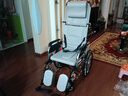 维驰轮椅老人瘫痪带坐便器防水可洗澡家用护理折叠轻便减震轻便手推车 07扁管+四轮减震液压全躺旗舰款-舒适头枕-坐便 实拍图