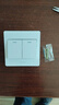 公牛（BULL） 公牛开关插座/暗装/电源开关/USB插座/网络插座/G07象牙白 二开单控 实拍图