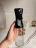 【京东物流配送】喷油壶厨房家用空气炸锅油瓶加厚食用油喷壶神器 220ml 玻璃款 黑色（一只） 【加厚玻璃】 实拍图