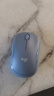 罗技（Logitech）M221 轻音鼠标 无线鼠标 办公鼠标 对称鼠标 带无线微型接收器 雾霭蓝 实拍图