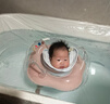 swimbobo婴儿游泳圈脖圈0-5个月新生儿游泳脖圈婴儿洗澡颈圈粉色BO1003M 实拍图