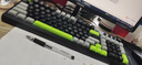惠普（HP）K110真机械手感键盘 黑灰绿三拼色 98键配列 有线USB游戏笔记本电脑26键无冲 实拍图